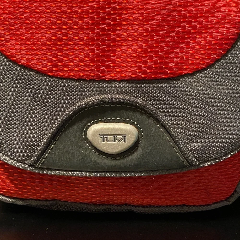 Tumi vintage Men's Red and Gray Messenger Bag